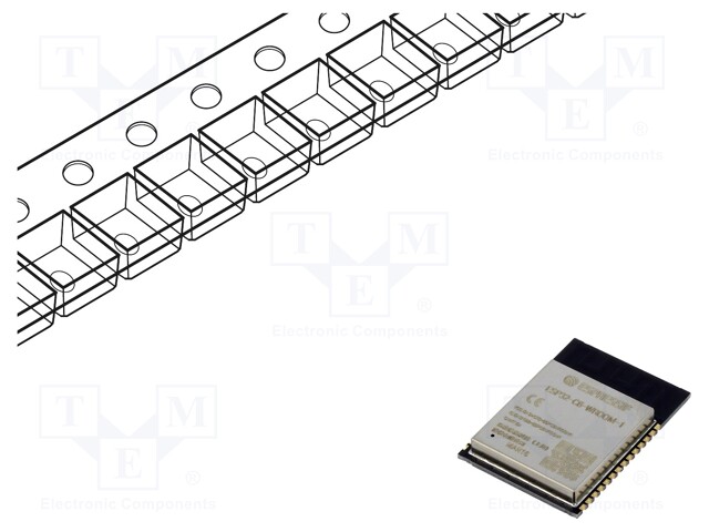 Module: IoT; Bluetooth Low Energy,WiFi; PCB; SMD; 18x25.5x3.1mm