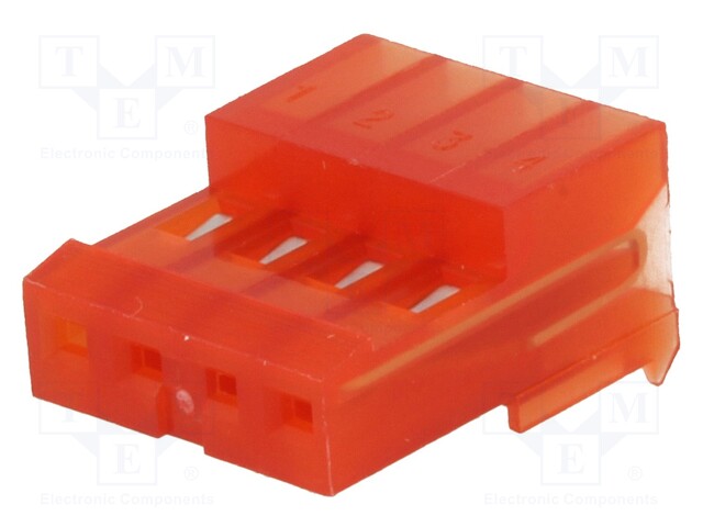 Plug; wire-board; female; PIN: 4; 2.54mm; IDC; for cable; MTA-100