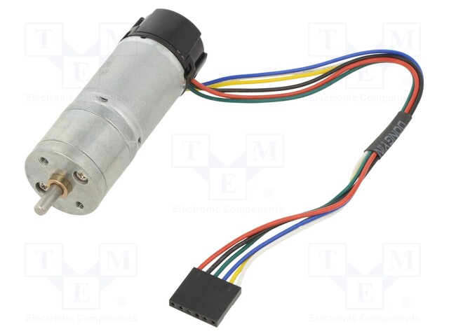 Motor: DC; with encoder,with gearbox; LP; 6VDC; 2.4A; 58rpm; 104g