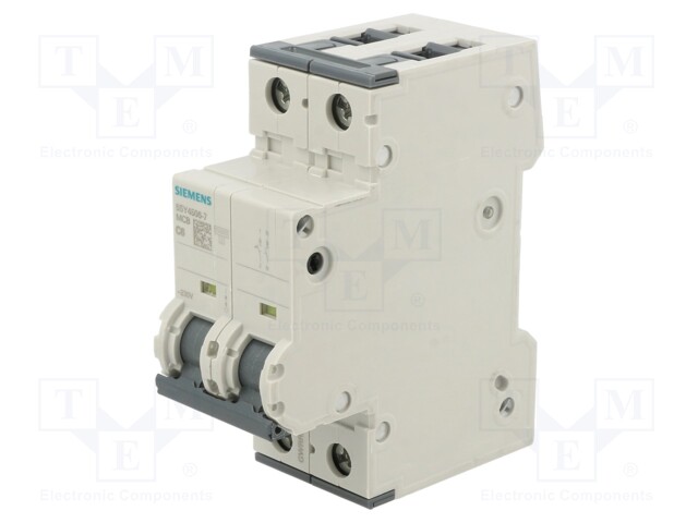 Circuit breaker; 230/400VAC; Inom: 6A; Poles: 1+N; DIN; Charact: C