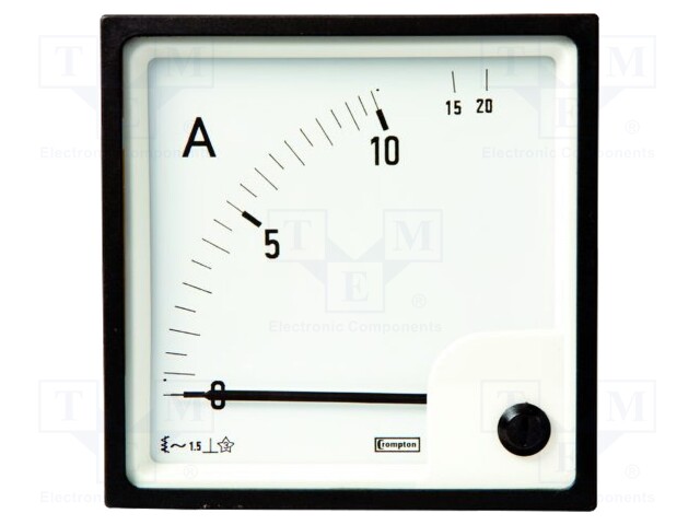 Meter: panel; analogue; 0÷1,5kA; True RMS; Iin: 1A; Class: 1,5; IP52