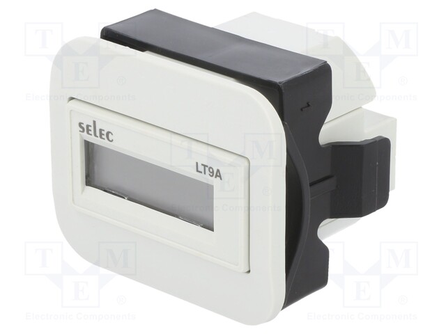 Meter: operating time counter; digital,mounting; on panel; 0.05%