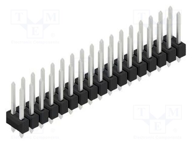 Connector: pin strips; pin header; male; PIN: 34; 2.54mm; THT; 2x17