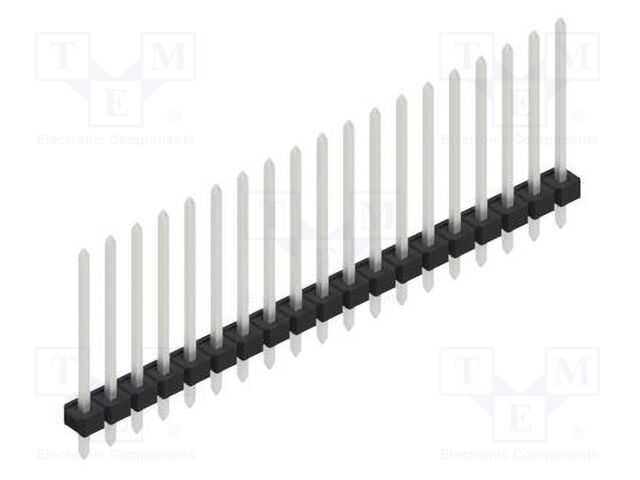 Connector: pin strips; pin header; male; PIN: 19; 2.54mm; THT; 1x19