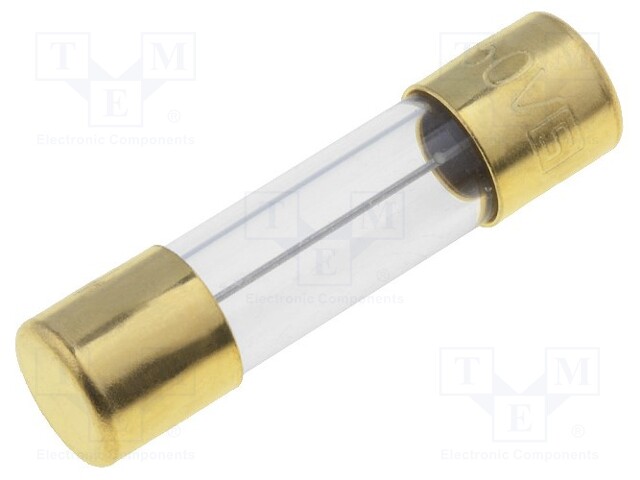 Fuse: fuse; time-lag; 1A; 250VAC; SMD; cylindrical,glass; 5x20mm