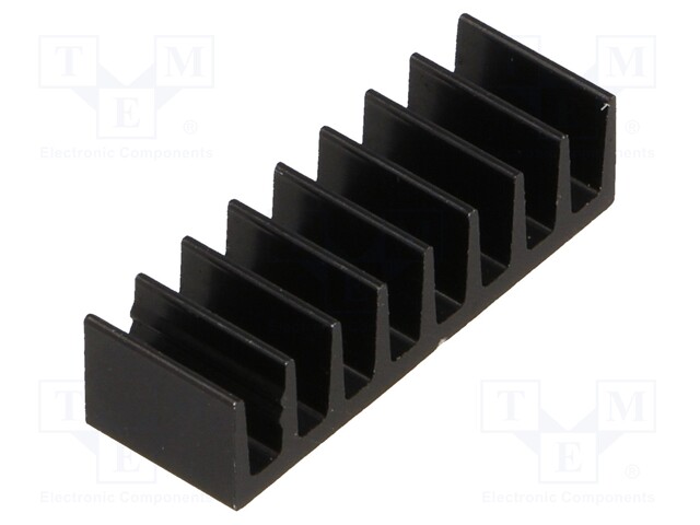 Heatsink: extruded; black; L: 6.3mm; W: 19mm; H: 4.8mm; 50K/W