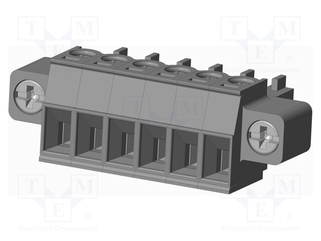 Connector: pluggable terminal block; plug; female; straight; grey