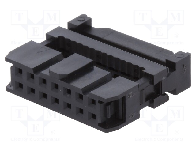 Plug; IDC; female; PIN: 14; IDC; for ribbon cable; 1.27mm