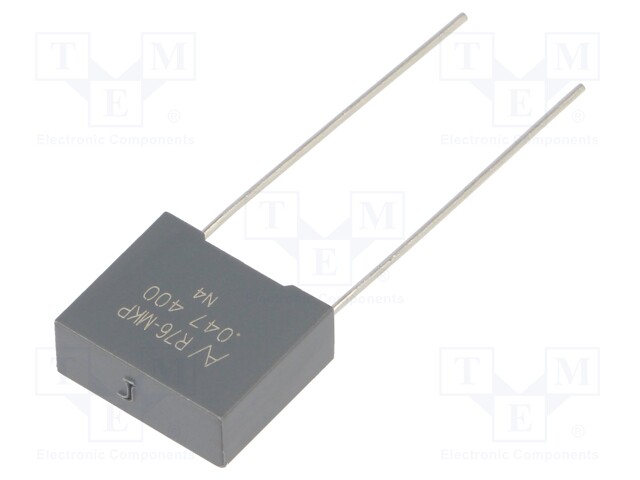 Capacitor: polypropylene; 0.047uF; ESR: 13.55mΩ; THT; ±5%; 4.624A