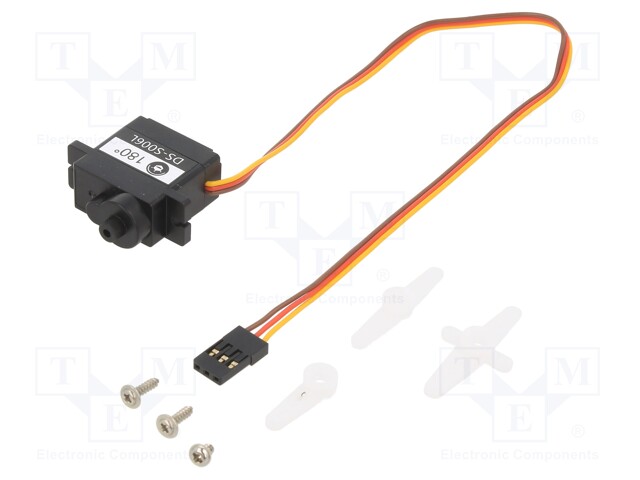 Motor: servo; 4.8÷6VDC; micro; analogue; 9g; 23x12x27mm; 180°