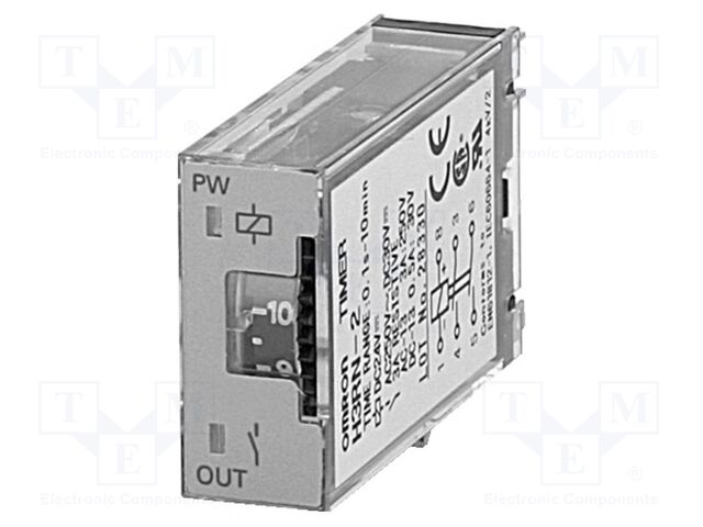 Timer; 0,1s÷10min; DPST-NO; 250VAC/3A; H3RN; socket; -10÷55°C; IP20