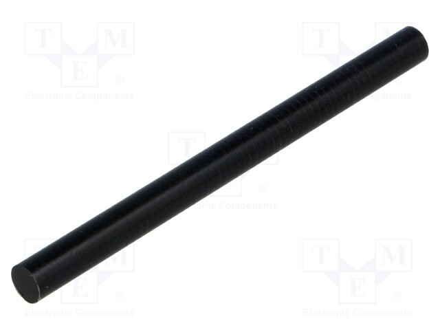 Adapter; thermoplastic; Shaft d: 6mm; black; Shaft: smooth; L: 80mm