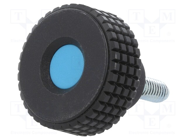 Knob; Ø: 61mm; Ext.thread: M12; 50mm; H: 39mm; technopolymer (PP)