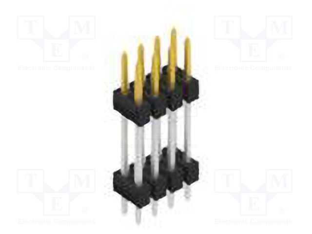 Connector: pin strips; pin header; male; PIN: 8; 2.54mm; THT; 2x4