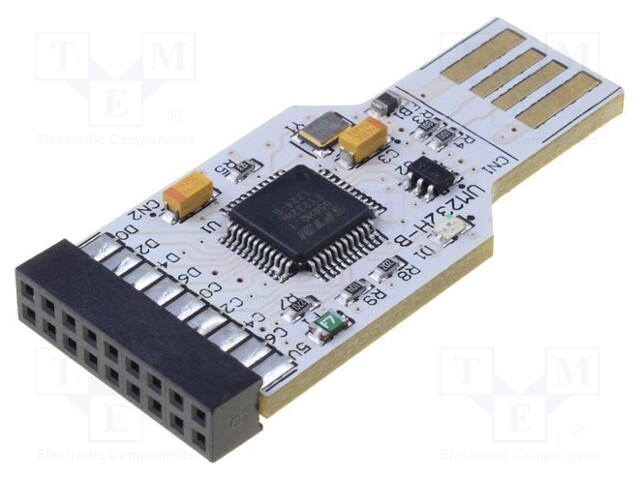 Module: USB; FIFO,FT1248,GPIO,I2C,SPI,USB; USB A,pin strips