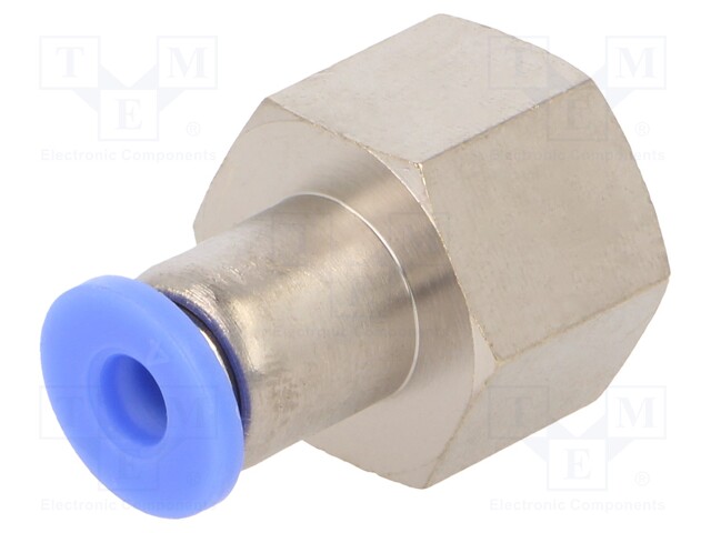 Push-in fitting; straight; -0.95÷15bar; Mat: nickel plated brass
