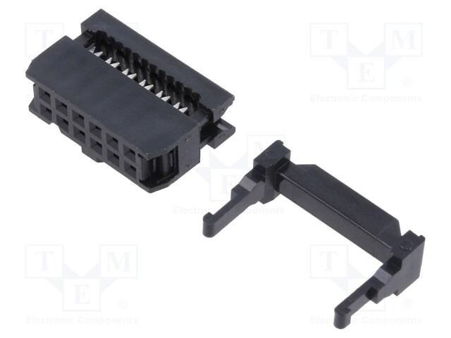 Plug; IDC; female; PIN: 12; IDC; for ribbon cable; 1.27mm