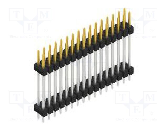 Connector: pin strips; pin header; male; PIN: 32; 2.54mm; THT; 2x16