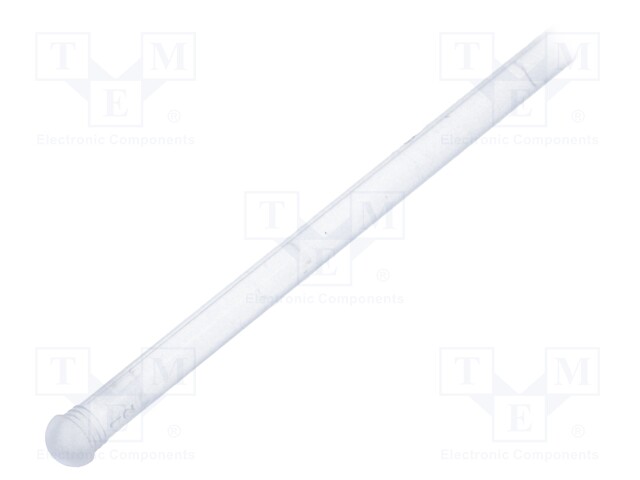 Fibre for LED; round; Ø3.2mm; Front: convex; straight