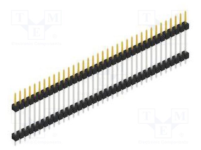Connector: pin strips; pin header; male; PIN: 36; 2.54mm; THT; 1x36
