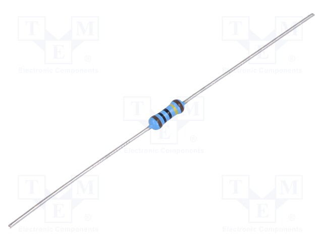 Resistor: thin film; THT; 1MΩ; 600mW; ±5%; Ø2.5x6.5mm; 50ppm/°C