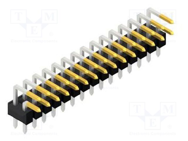 Connector: pin strips; pin header; male; PIN: 30; 2.54mm; THT; 2x15