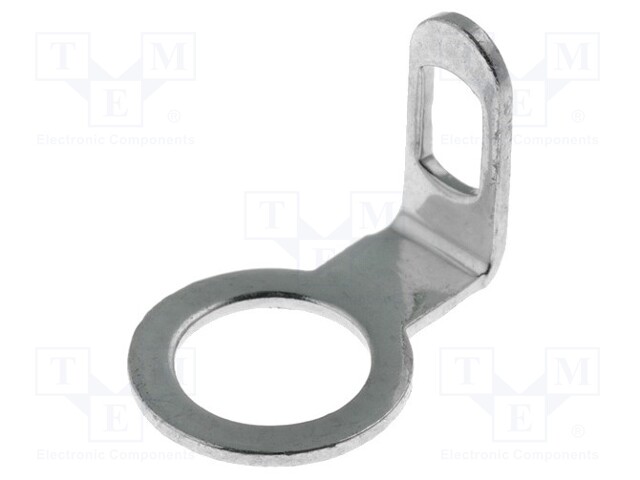 Solder lug terminal; 0.5mm; M4; Ø: 4.3mm; screw; angled 90°