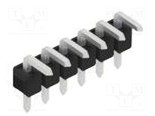 Connector: pin strips; pin header; male; PIN: 6; 2.54mm; THT; 1x6
