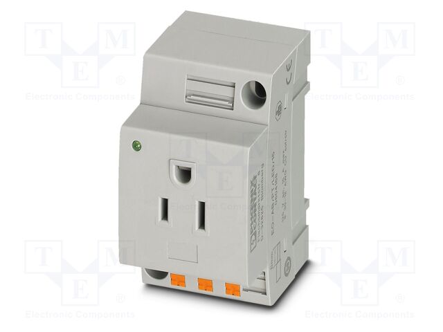 Connector: AC supply; socket; female; 15A; PIN: 3; push-in; 6mm2