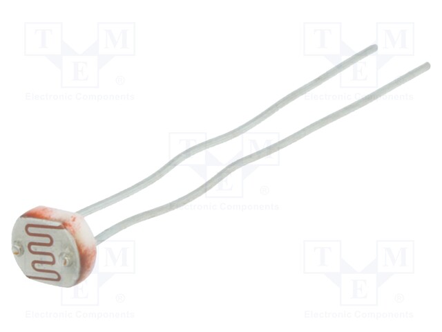 Photoresistor; 100mW; 50÷160kΩ; 560nm; Mounting: THT; 150VDC