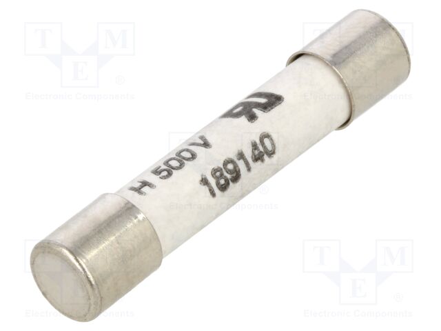 Fuse; MS304,MS306; 1A; 500V; Ø6.3x32mm