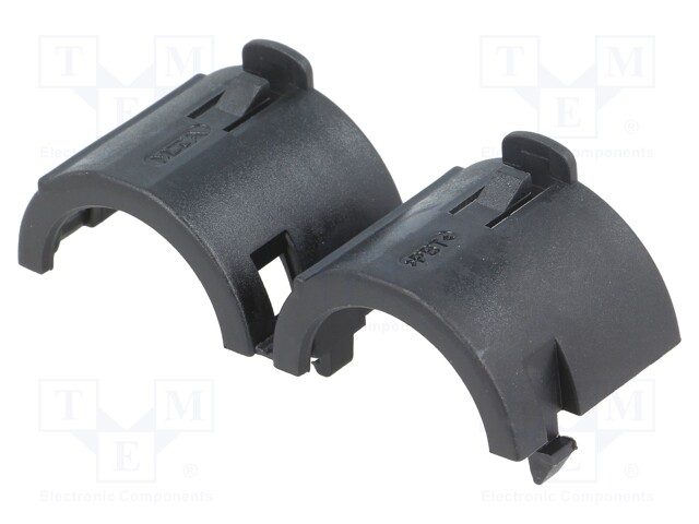 Fuse acces: tube retainer; Colour: black; Mat: PBT