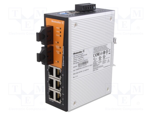 Industrial module: switch Ethernet; managed; Number of ports: 8