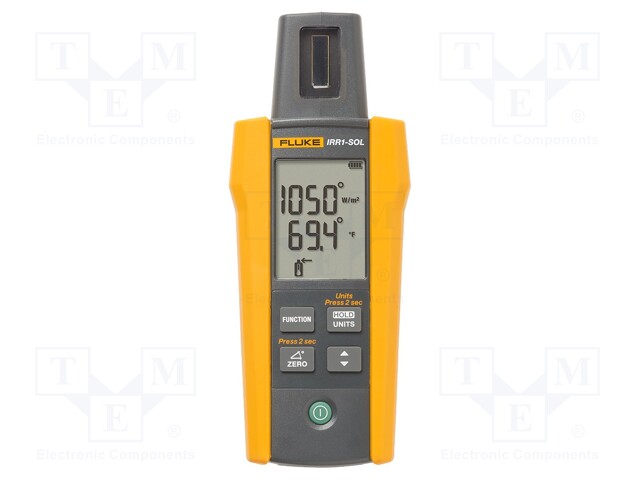 Meter: light meter; LCD; 0÷1400W/m2; Meas.accur: ±(5% + 5 digits)