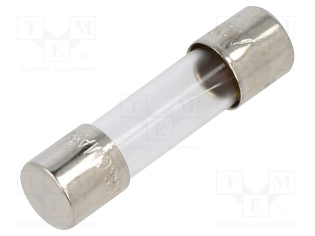 Fuse: fuse; quick blow; 1.25A; 250VAC; cylindrical,glass; 5x20mm