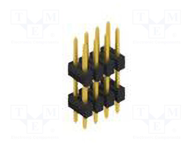 Connector: pin strips; pin header; male; PIN: 8; 2.54mm; THT; 2x4
