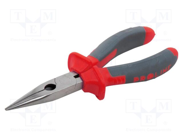Pliers; half-rounded nose; 200mm