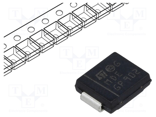 Diode: transil; 1.5kW; 6.8V; 143A; unidirectional; SMC
