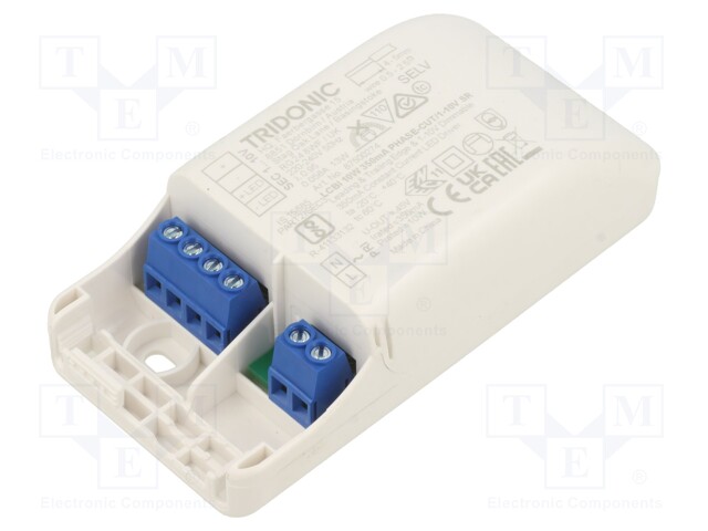 Power supply: switched-mode; LED; 10W; 14÷28VDC; 350mA; 198÷264VAC