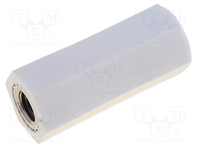 Insulating sleeve; hexagonal; M5; L: 18mm; Spanner: 10mm; UL94V-2