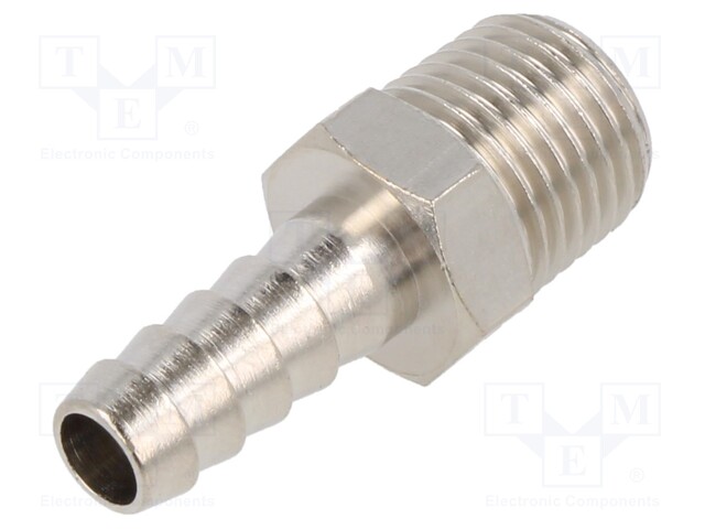Push-in fitting; connector pipe; nickel plated brass; 8mm