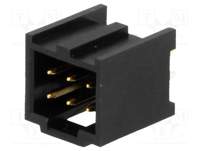 Socket; IDC; male; PIN: 6; straight; THT; gold-plated; 2.54mm