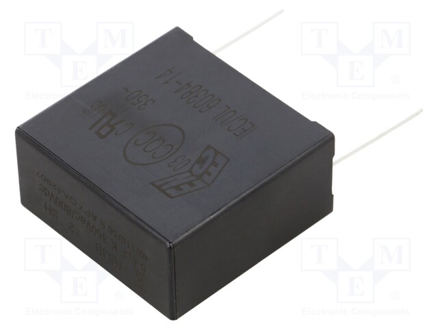 Capacitor: polypropylene; 5.6uF; Body dim: 20x40x42mm; THT; ±10%