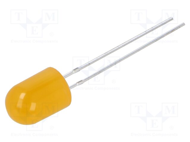 LED; 8mm; orange; 220÷330mcd; 30°; Front: convex; 2.1÷2.6VDC; 78mW
