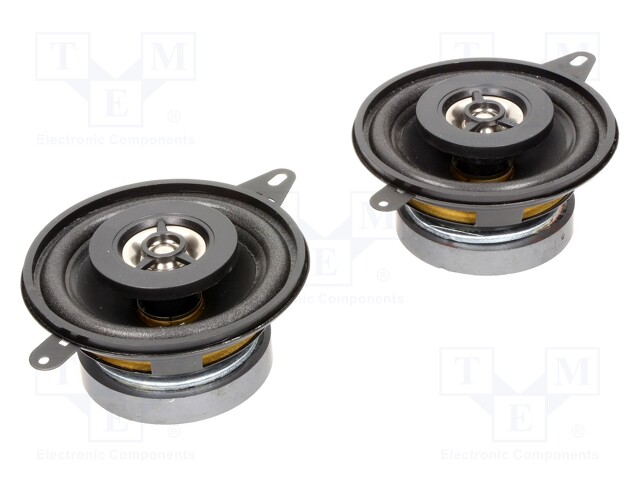 Car loudspeakers; two-way; 87mm; 80W; 100÷20000Hz; 2 loudspeakers