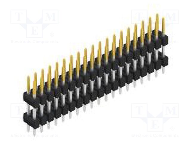 Connector: pin strips; pin header; male; PIN: 38; 2.54mm; THT; 2x19