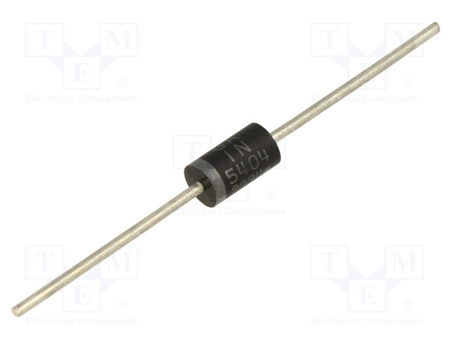 Standard Recovery Diode, 400 V, 3 A, Single, 1 V, 200 A