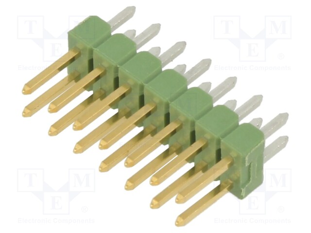 Pin header; pin strips; AMPMODU MOD II; male; PIN: 14; straight