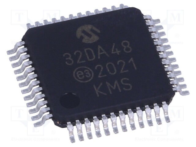 AVR microcontroller; EEPROM: 512B; SRAM: 4kB; Flash: 32kB; TQFP48
