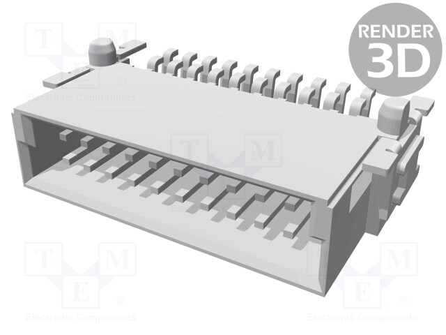 Connector: PCB to PCB; male; PIN: 20; 1.27mm; Series: har-flex; 2.3A